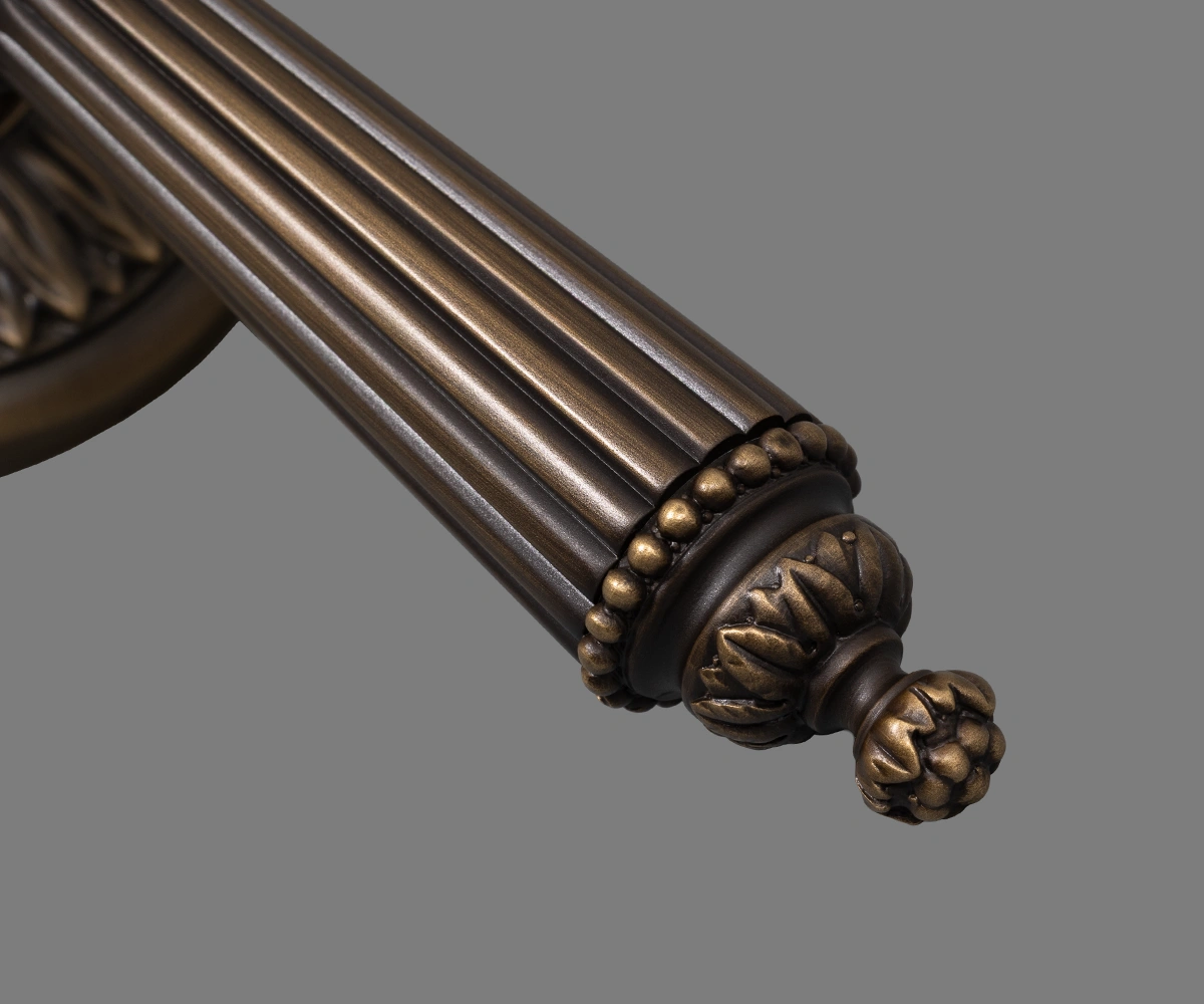 Burnished Bronze finish on the Beardmore BP1033 Door Lever Handle