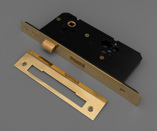Euro Profile Cylinder Mortice Sashlock in polished brass unlacquered finish