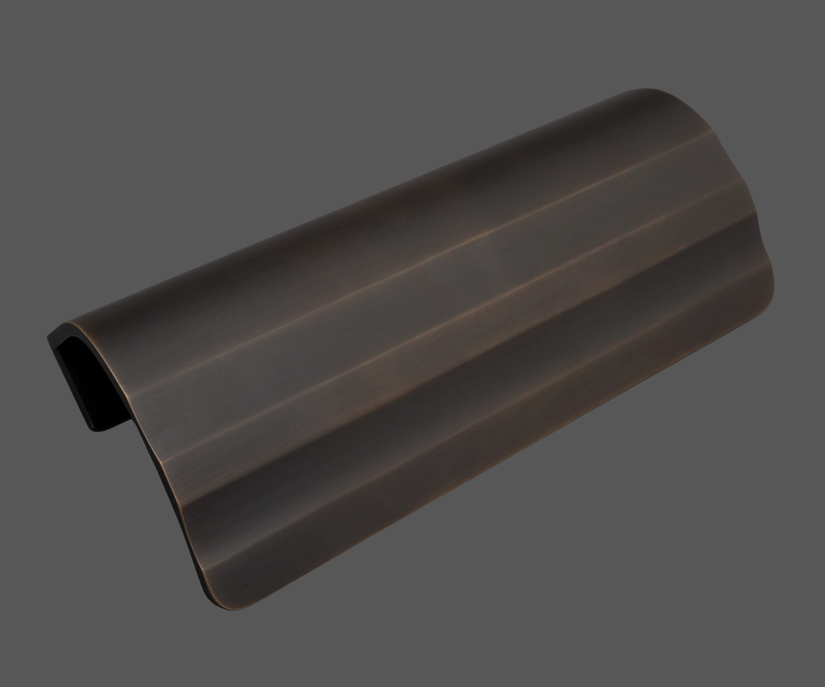Burnished Bronze finish on the Beardmore ORG1039 Cabinet Handle