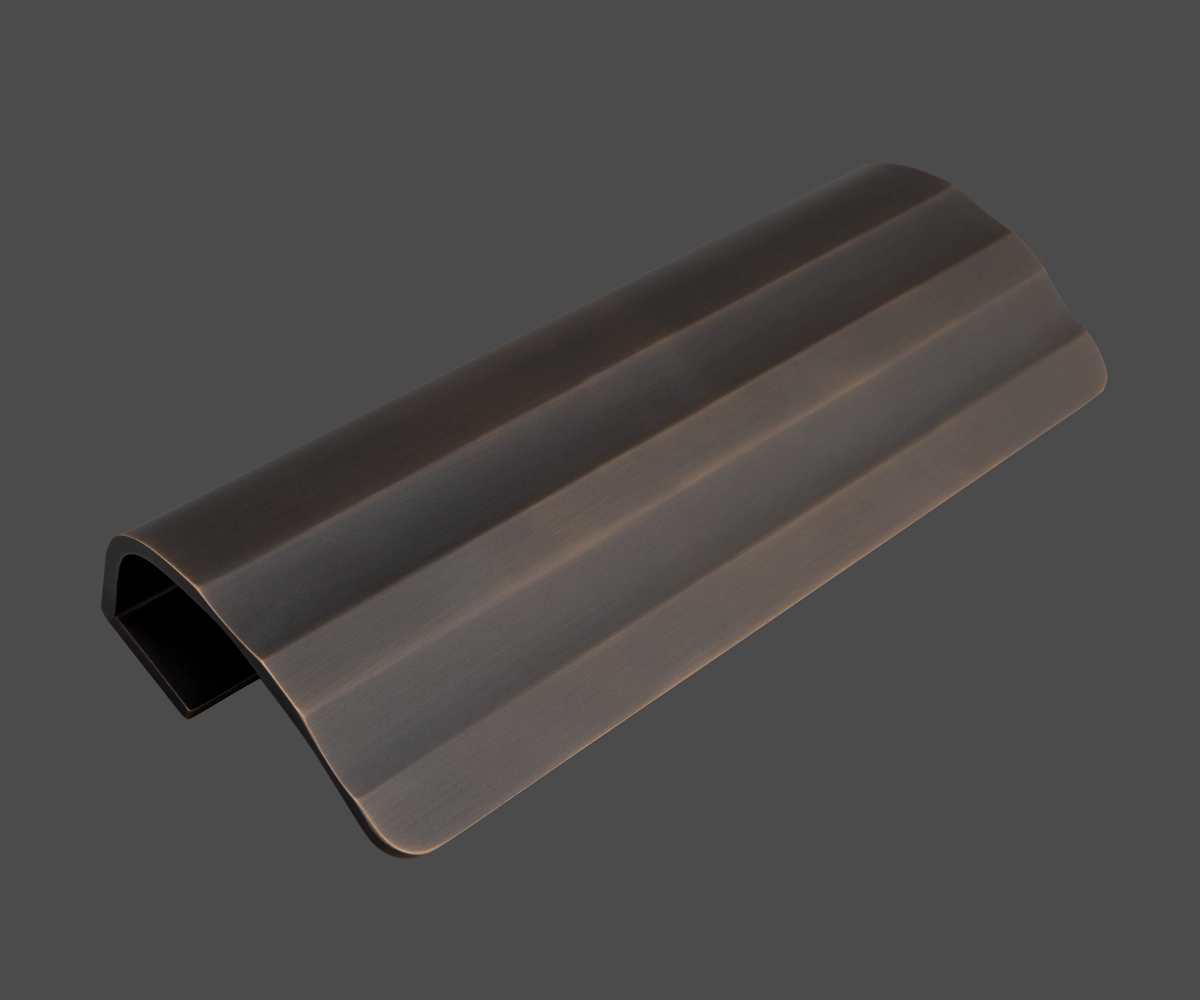 Burnished Bronze finish on the Beardmore ORG1039 Cabinet Handle