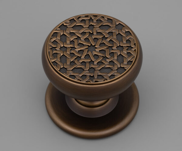 Antique Brass finish on the Beardmore NS1040 door knob.