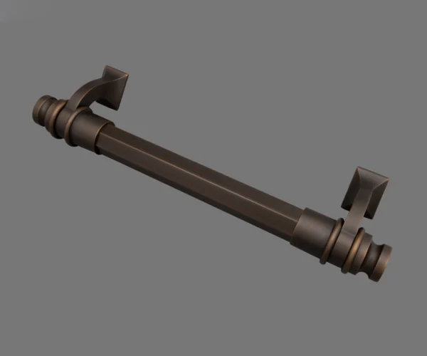 Burnished Bronze finish on the Beardmore NCCPH1023 Door Pull Handle