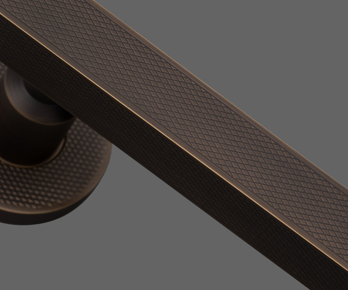 Burnished Bronze finish on our Beardmore LIM1001 Lever Handle.