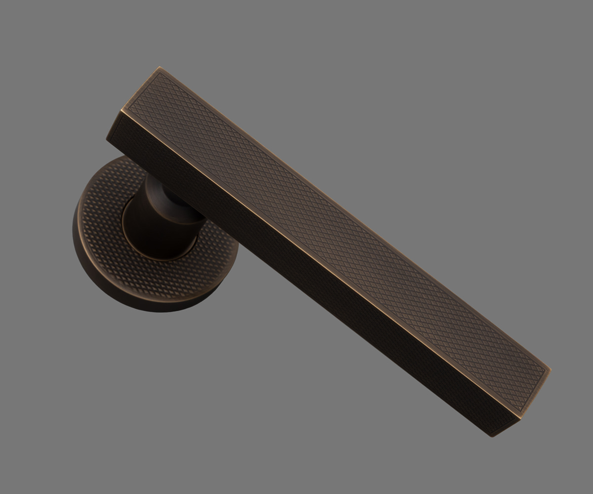 Burnished Bronze finish on our Beardmore LIM1001 Lever Handle.