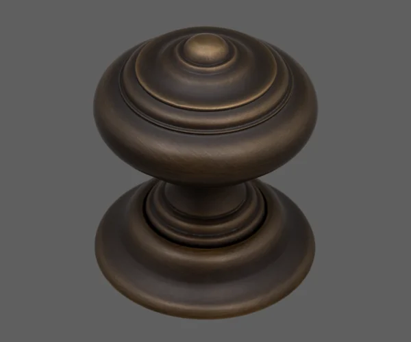 Burnished Bronze finish on our Beardmore NCC1265 door knob.